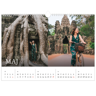 A3 Foto Kalender — Simpel serif [kalender forside]