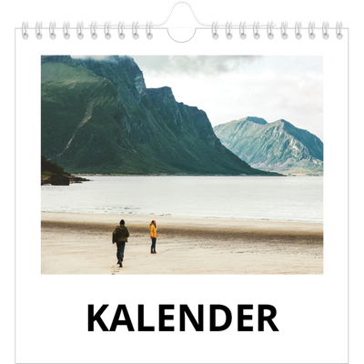 Årskalender kvadratisk — White space [kalender forside]