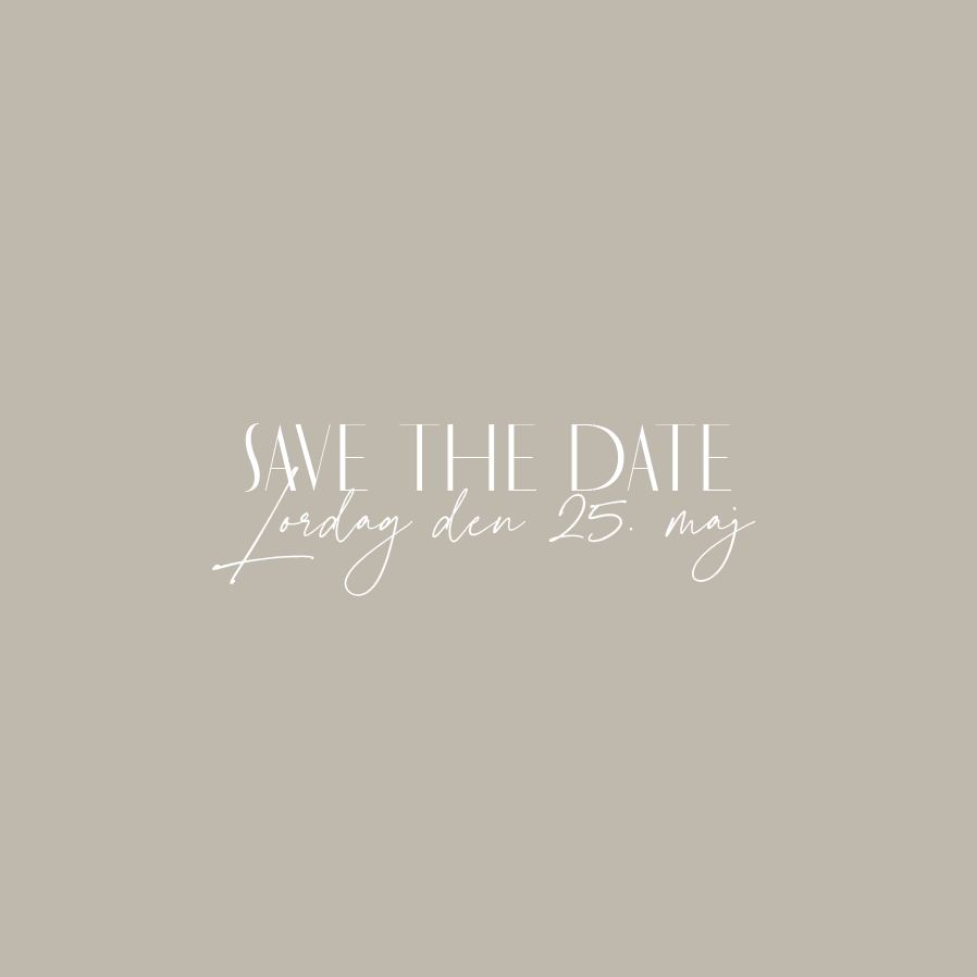 Save the date — Perfekt match