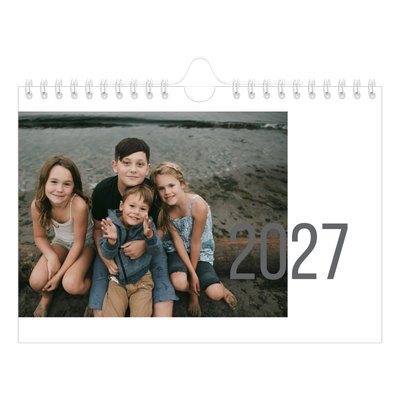 A5 Foto Kalender — Måneder i tal [kalender forside]