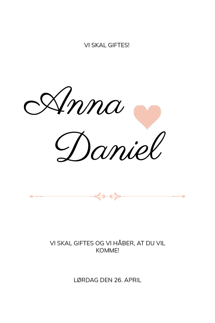 Invitationer — Romantic