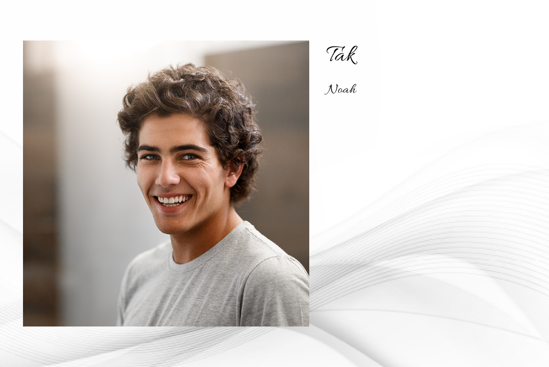 Takkekort — Grå bølger