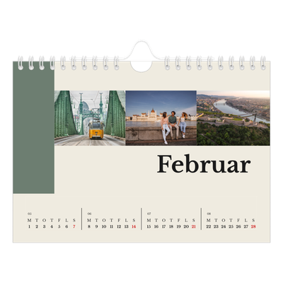A5 Foto Kalender — Verdens seværdigheder [Februar]