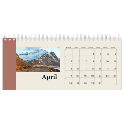 Bordkalendere — Verdens seværdigheder [April]