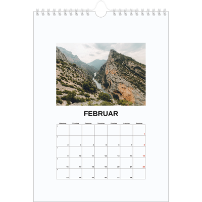 Fotokalender A4 (20 x 30 cm) — Simpelt billede [Februar]