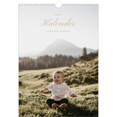 Årskalender A3 — Fotolister [kalender forside]