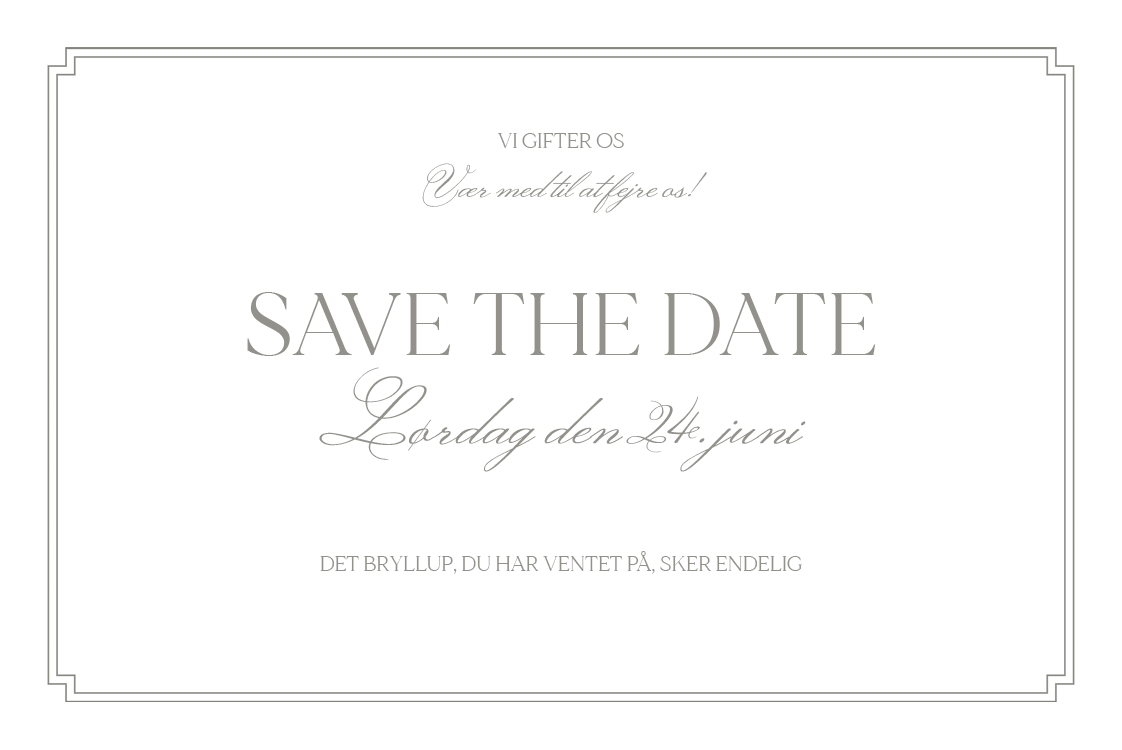 Save the date — Smuk typografi