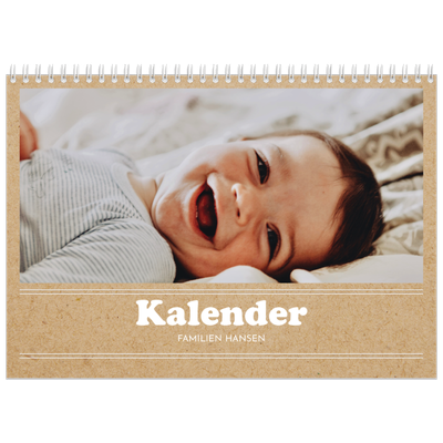 Fotokalender A4 dobbelt (30 x 40 cm) — Magasinstil [kalender forside]