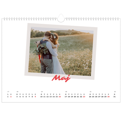 A3 Foto Kalender — Signeret tryk [Maj]
