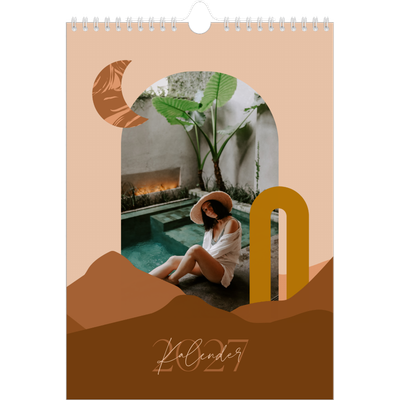 Fotokalender A4 (20 x 30 cm) — Neutrale bjerge [kalender forside]