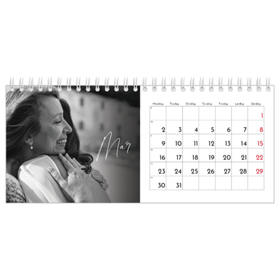 Bordkalendere — Elegant skrift [Marts]