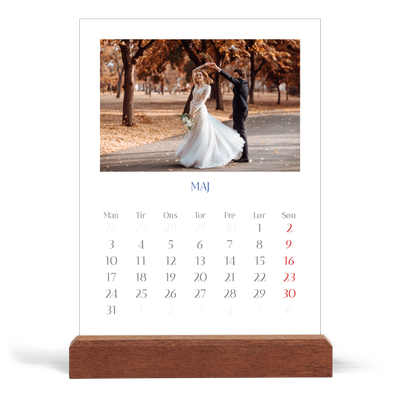Staffeli kalender - stående  — Klassisk kobolt [kalender forside]