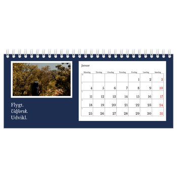 Bordkalender med foto — Redaktionel Jord