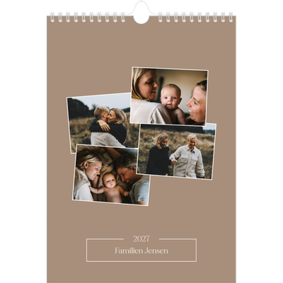 Fotokalender A4 (20 x 30 cm) — Vores minder [kalender forside]