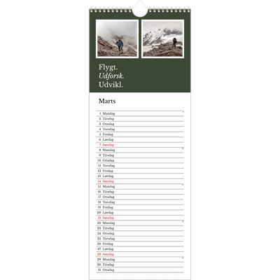Køkkenkalender  — Redaktionel Jord [Marts]