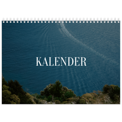 Fotokalender A4 dobbelt (30 x 40 cm) — Endeløs flugt [kalender forside]