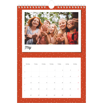 Fotokalender A4 (20 x 30 cm) — Farverige minder [kalender forside]