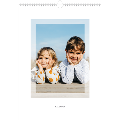 Årskalender A3 — Transperant ramme [kalender forside]