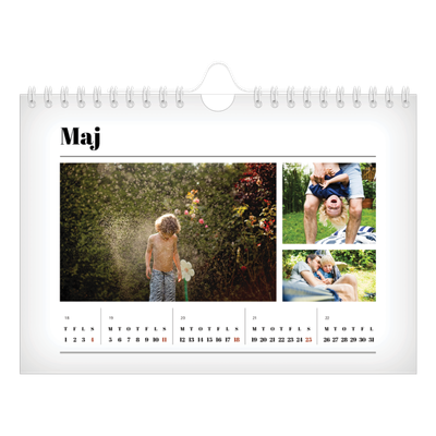 A5 Foto Kalender — Avisstil [kalender forside]