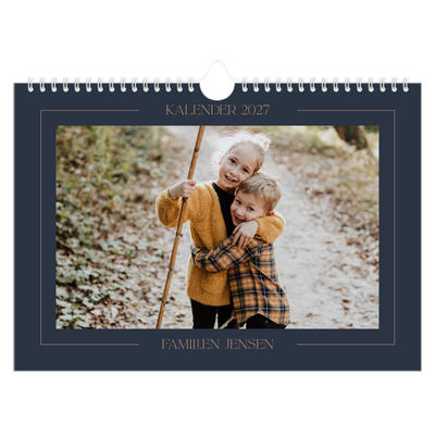 Fotokalender A4 — Berlinerblåt [kalender forside]