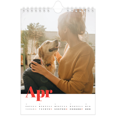 A5 Foto Kalender — Et fantastisk år [April]