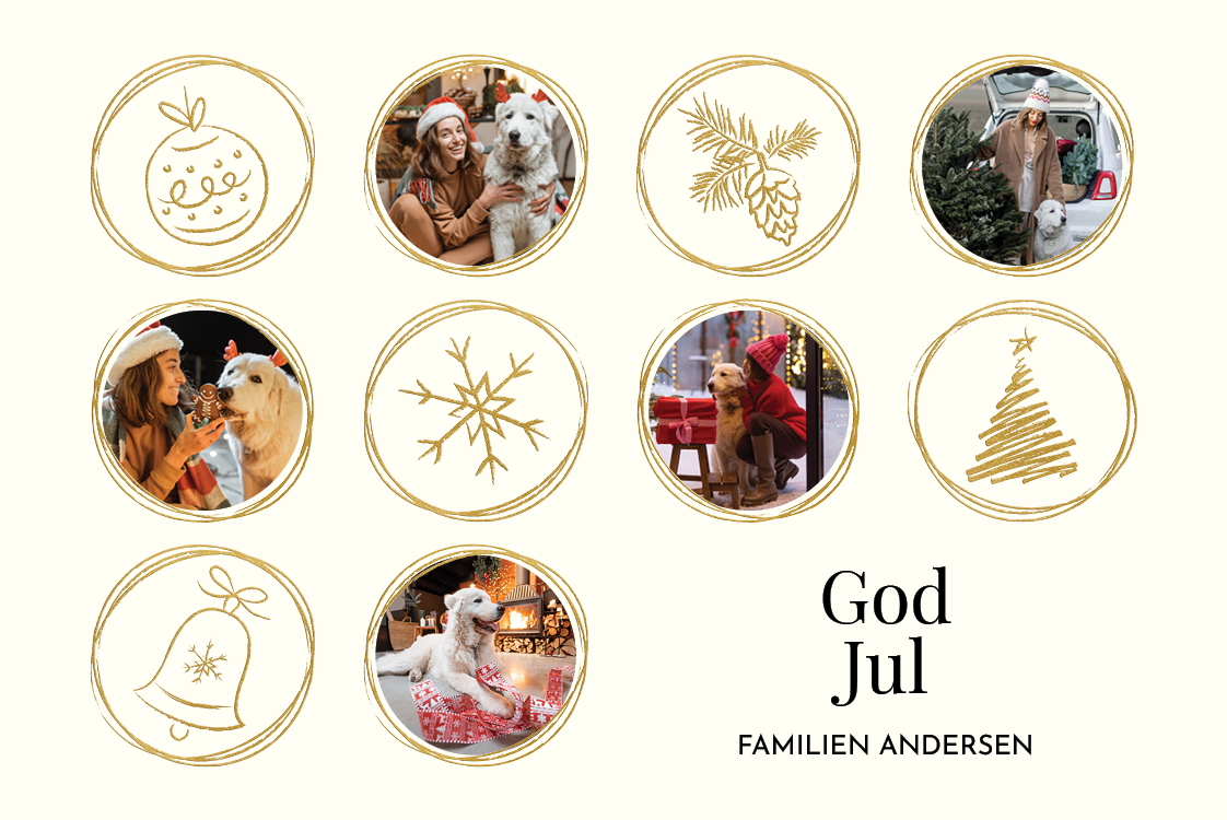 Kort — Julecirkler lys