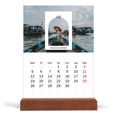 Staffeli kalender - stående  — Den åbne bue [April]