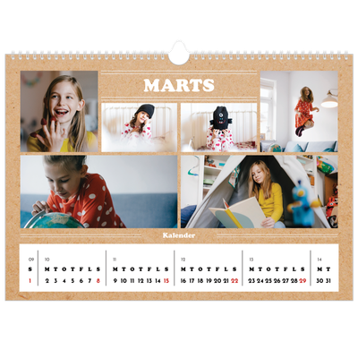 A3 Foto Kalender — Magasinstil [Marts]