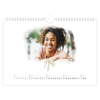 Fotokalender A4 — Diffuse billederammer [April]