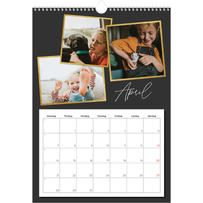 Årskalender A3 — Gode minder [April]