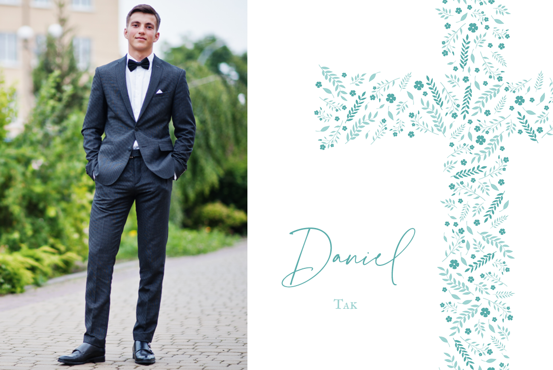 Takkekort — Blomsterkors