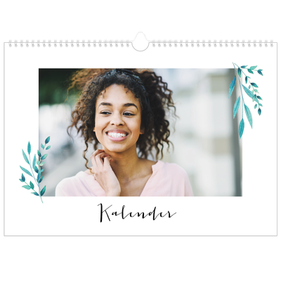 A3 Foto Kalender — Blomsterillustrationer [kalender forside]