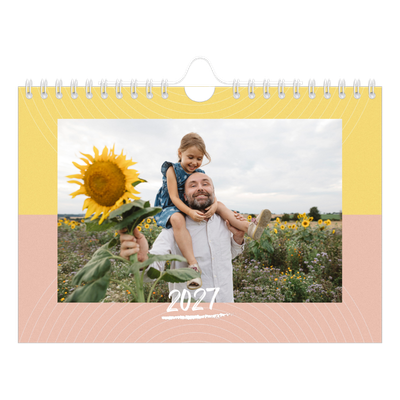 A5 Foto Kalender — Farverig kalender [kalender forside]