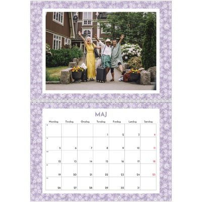 Fotokalender A4 dobbelt (30 x 40 cm) — Fuld blomstring [kalender forside]