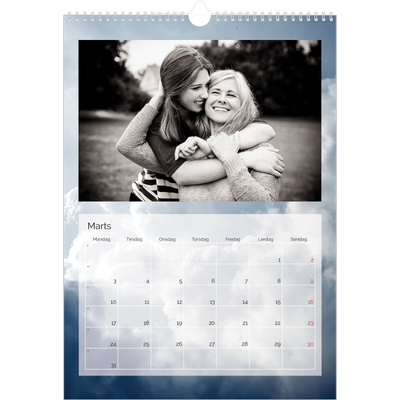 Årskalender A3 — Skyer [Marts]