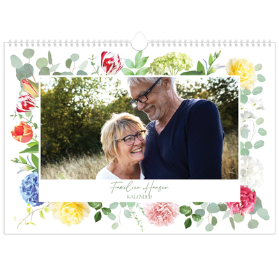 A3 Foto Kalender — Klassiske blomster [kalender forside]