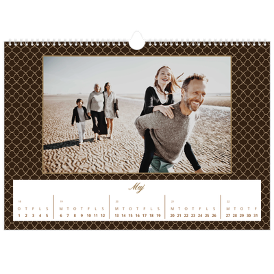 A3 Foto Kalender — Vintage monokrom [kalender forside]