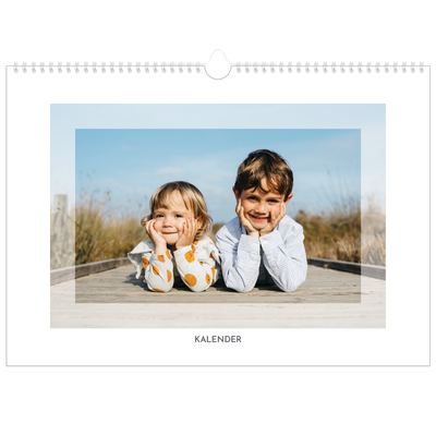 A3 Foto Kalender — Transperant ramme [kalender forside]