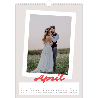 Årskalender A3 — Signeret tryk [April]