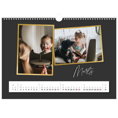 A3 Foto Kalender — Gode minder [Marts]