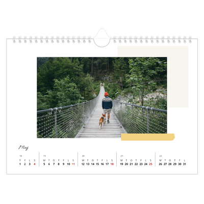 Fotokalender A4 — Pastellfarver [kalender forside]