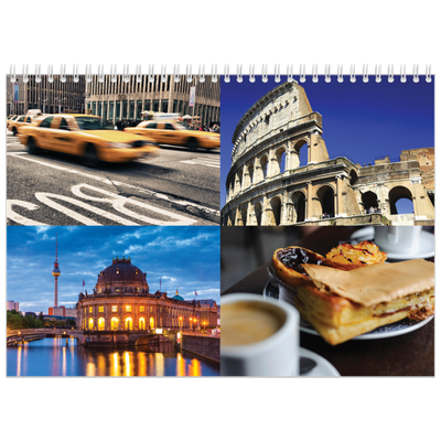 Fotokalender A4 dobbelt (30 x 40 cm) — Transparent kalender [kalender forside]