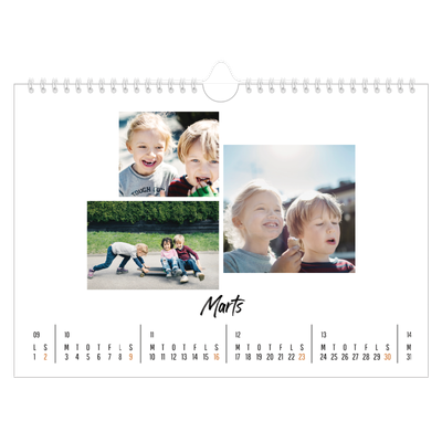 Fotokalender A4 — Bogen om mig [Marts]