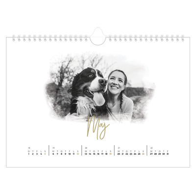 Fotokalender A4 — Diffuse billederammer [Maj]