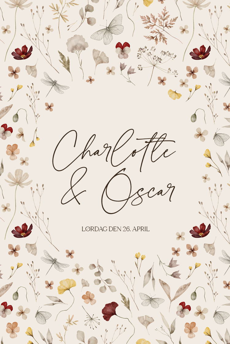 Invitationer — Naturlige bryllupper