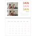 Fotokalender A4 dobbelt (30 x 40 cm) — Farverige fonter [Januar]