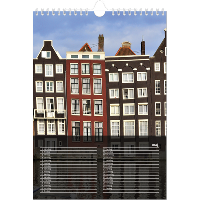 Fotokalender A4 (20 x 30 cm) — Transparent kalender [kalender forside]