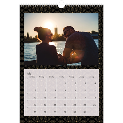 Årskalender A3 — Geometrisk [kalender forside]