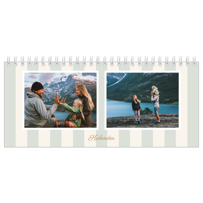 Bordkalendere — Skrift og striber [kalender forside]