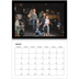 Fotokalender A4 dobbelt (30 x 40 cm) — Sort ramme [Januar]